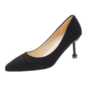 [Free Shipping] WomenS Single Shoes 6Cm And 9Cm High Heels Slim-Heeled WomenS Shoes New Spring/Autumn Collection Pointed-Toe Professional Work Shoes