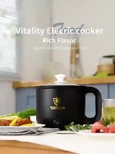 KAISAVILLA HOME Mini Rice Cooker 1.8L Multi-function Cooker Non-Stick Inner Pot With Steamer