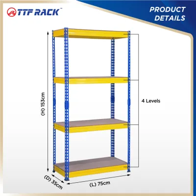 CLEARANCE SALE - TTF Rack™️ DIY 2in1 RACK Height 140-171cm Boltless Rack Metal Rack Storage Rack Rak Besi Rack Rak Dapur