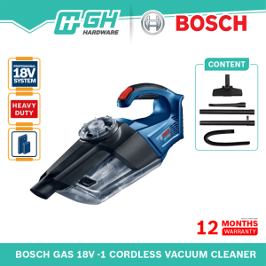 [ GH HARDWARE ] BOSCH GAS 18V 1 (Solo) Cordless Vacuum Cleaner - GAS 18V1 / GAS 18V 1 - Without Battery And Charger