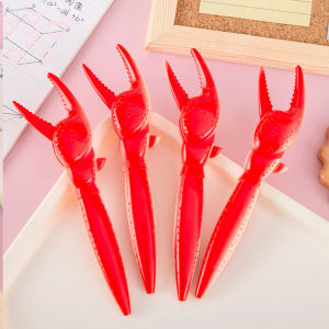3pcs Creative Crab Claw Shape Ballpoint Pen Black Press Pen Student Stationery