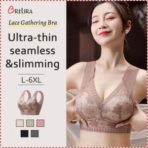 Bra Bustier High Elasticity Pressure Release Bra Non-steel Ring Lower Circumference Upper Support Non-slip
