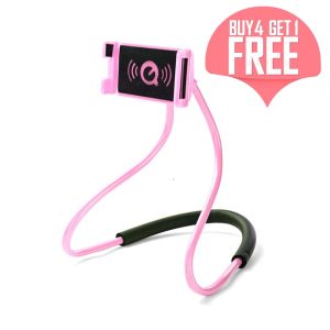 Long Neck Phone Holder 懒人挂脖子手机支架 Lazy Phone Stand Mobile Handphone Adjustable Foldable Bendable Flexible Smartphone Pemegang Telefon Tempat Letak Fon  Apple Iphone Samsung Xiaomi Huawei Oppo Vivo Remax Ugreen