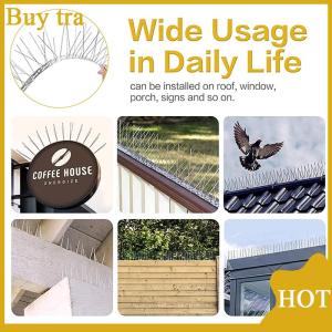 [Buytra] ชุดตะปูหนามนกพิราบกันนกสแตนเลส อุปกรณ์ป้องกันนกขับไล่การควบคุมศัตรูพืชในสวนระเบียงระเบียง