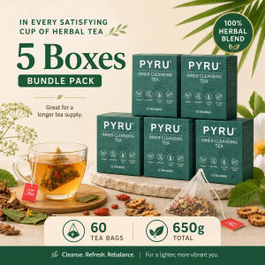 【Buy 4 Get 3 Buy 3 Get 2】PYRU Natural Herbal Tea 12 Tea Bags Botanical Blend Tea After-Meal Daily Drink