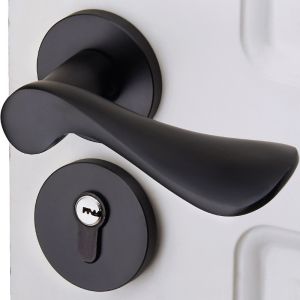 Gaya Eropa Kunci Pegangan Pintu Kamar Tidur Dalam Ruangan Ruang Tamu Mekanik Anti-Theft Security Lockset Bisu Kunci Pintu