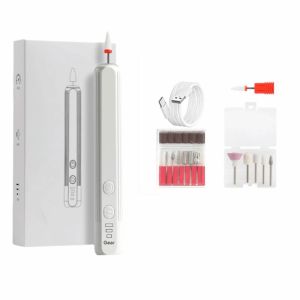JON09 Rechargeable Electric Nail Drill Set Low Noise Cordless Manicure Machine Professional Portable Nail File Machine Household Use