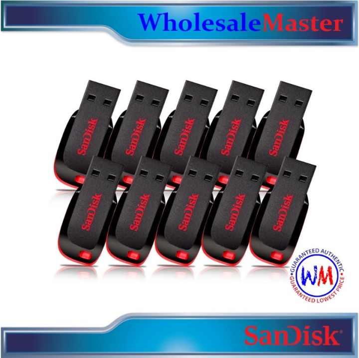 Flashdrive Set Sandisk Cruzer Blade 16GB USB Flash Drive Set of 10 | Lazada PH