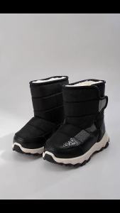 Waterproof Snow Boots Kids Plush Winter Shoes Boys Girl Mid-calf Boot Black 2026 Children Warm Anti-slip Outdoor Shoe Size 27-35
