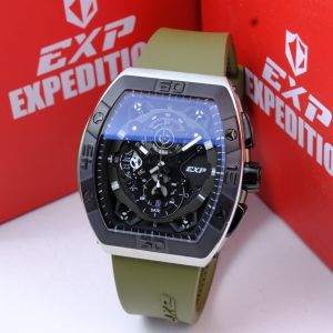 Jam Tangan Pria Expedition E 6800 E6800 EXP 6800 Original Garansi Resmi 1 Tahun - Tali Rubber