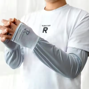 Couples Style Ice Silk Sun Protection Sleeve Covers Outdoor Cycling Breathable UV Protection Hand Guard Sleeve Accessories - DailyDwell1