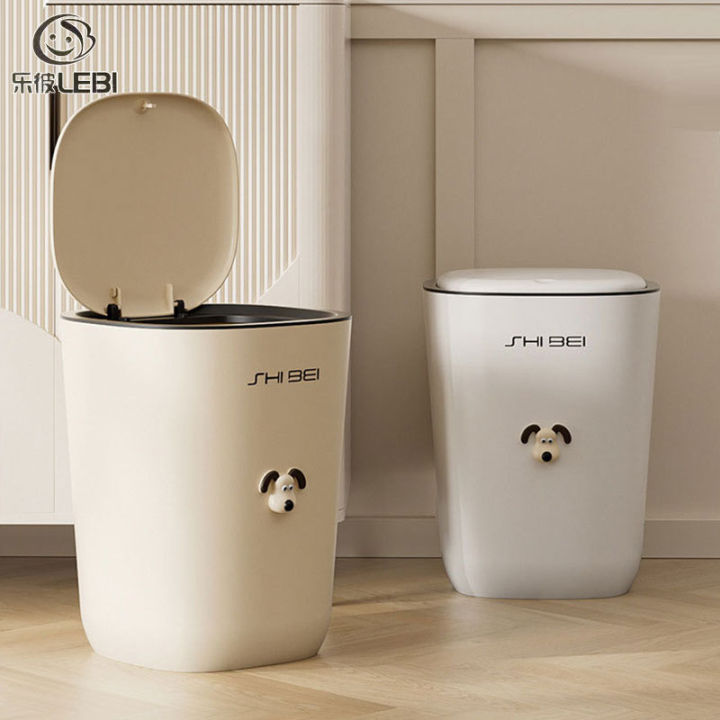 LEBI Thùng rác có nắp hộ gia đình nhà bếp nhà vệ sinh phòng khách ngoài ...