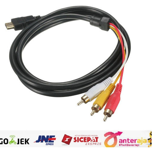 Kabel HDMI Ke RCA 1,5m Kabel HDMI To RCA Kabel Audio Video 3-1