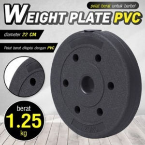 HTD Sport PVC Weight Plate Barbell Dumbell Piringan Alat Latihan Beban Berat Hingga 20KG