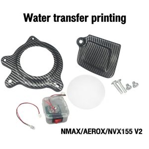 Motorcycle Transparent Acrylic CVT Cover With With Light Box And Bolts