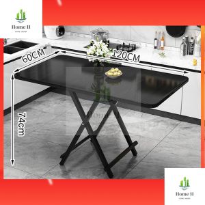 Modern Foldable Wooden Dining Table Portable Coffee & Kitchen Table for Home