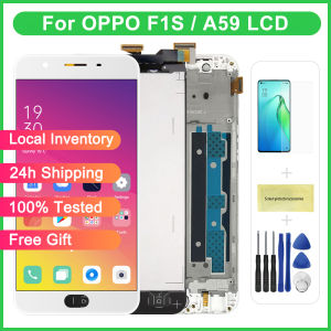 For OPPO F1S A59 A59S Original LCD Display Screen Touch Screen with Frame Digitizer Assembly Replacement Part for Oppo A1601 LCD