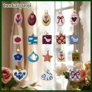 tuokaiguoji Fashion Stainless Steel Flower Bow Star Cloud Pendant DIY Accessory For Jewelry Making Necklace Earring Hanging Accessories