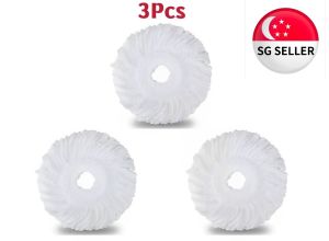 [SG SELLER] 5pcs White Replacement Mop Micro Head Refill Hurricane for 360 ° Spin Magic Mop