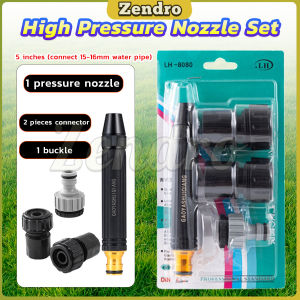 ZEO High Pressure Nozzle Garden Hose Spray Nozzle Jet Water Pressure Power Spray Nozzle Carwash Set
