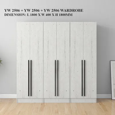 Compact 2/4/6 door wardrobe / Free delivery & installations!
