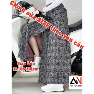 BigSize eo 65-115cm - váy chống nắng xẻ tà có nút bấm chân chất vải dày đẹp được chọn mẫu