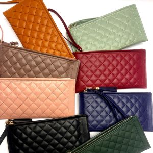 wallet womens long Korean style fashion diamond PU soft clutch zipper wallet mobile phone bag