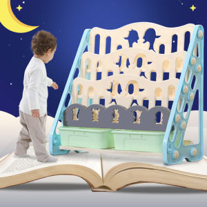 ชั้นวางหนังสือเด็ก โชว์ปก ชั้นหนังสือเด็ก ชั้นวางหนังสือ 3 ชั้น4 ชั้น