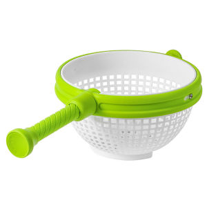 JustLiving Vegetables Dryer Salad Spinner Fruits Basket Vegetables Washer Dryer Fruit Drainer Lettuce Spinner Colander Basket Drying Machine Useful Kitchen Tools Kitchen Stuff Salad Spinner