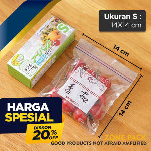 Plastik Kulkas Double Ziplock| Plastik Penyimpanan Foodgrade | Plastik Klip Reusable Ziplock | Plastik Kulkas Bungkus Makanan Sayuran Buah Daging | Sealed Food Bag