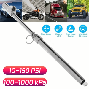 J9YXDU Heavy Duty Tire Pressure Gauge High Precision Portable Air Pressure Gauge Practical with Hanging Ring Mechanical Air Gage Automotive Tool