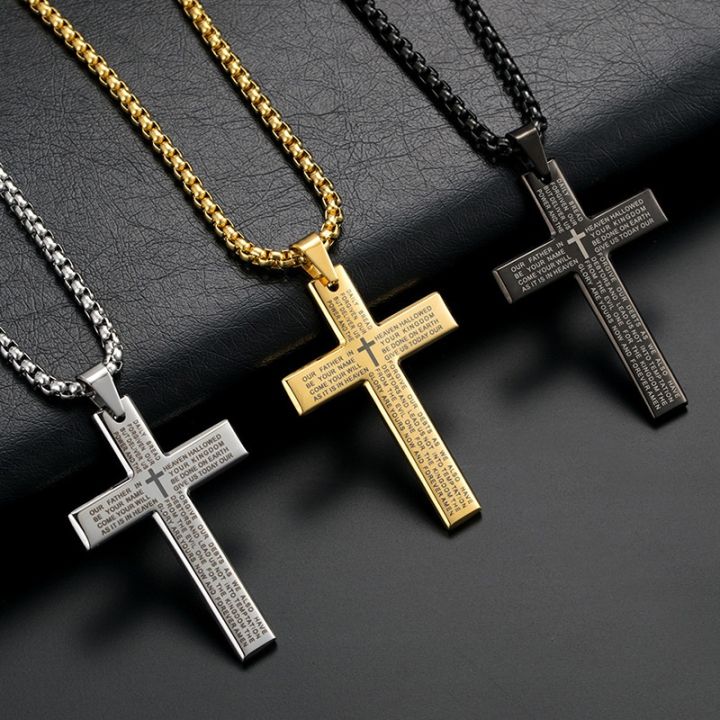 Jewelry Necklaces Fashion Jewelry Usa Men Women Faith Bible Cross