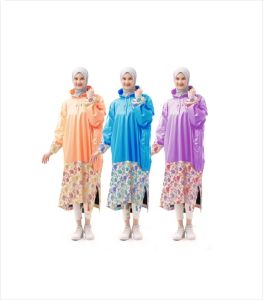 Jas Hujan Wanita Tiger Head Gamis Rok Aisha 68340