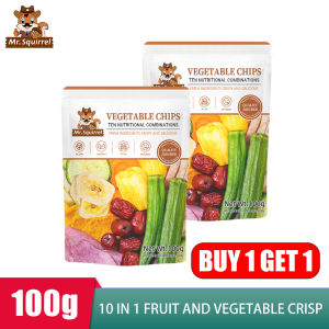 BUY 1 TAKE 1 Mr.Squirrel Dried Mixed Fruits and Veggies 10 in 1 Healthy Foods Snacks Vegetable Chips Mix 100g/125g/250g