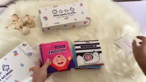 Sách Vải Cho Bé Lalala Baby Đồ Chơi Cho Trẻ Sơ Sinh Kích Thích Thị Giác Touch Touch See See