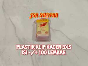 PLASTIK KLIP KACER 30x40 100 LEMBAR PLASTIK KLIP PLASTIK SAMBAL PLASTIK KEMASAN PLASTIK OBAT 30 x40 ORIGINAL BERKUALITAS