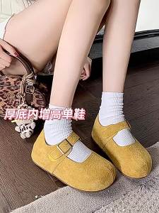 Velcro Shoes For Women 2026 Winter New Vintage Shallow Slip-On Shoes For Outdoor Wear With Soft Sole And Non-Slip For Women