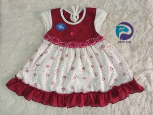Setelan Dress Lengan Pendek Baju Bayi Perempuan Berry Planet Kidz - Planet Kids (Planet Kid)