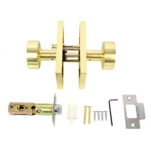 Hợp kim hiện đại cửa ra vào ổ khóa hợp kim màu đen nhám dễ dàng Bộ dụng cụ lắp đặt với các phím tấm vít