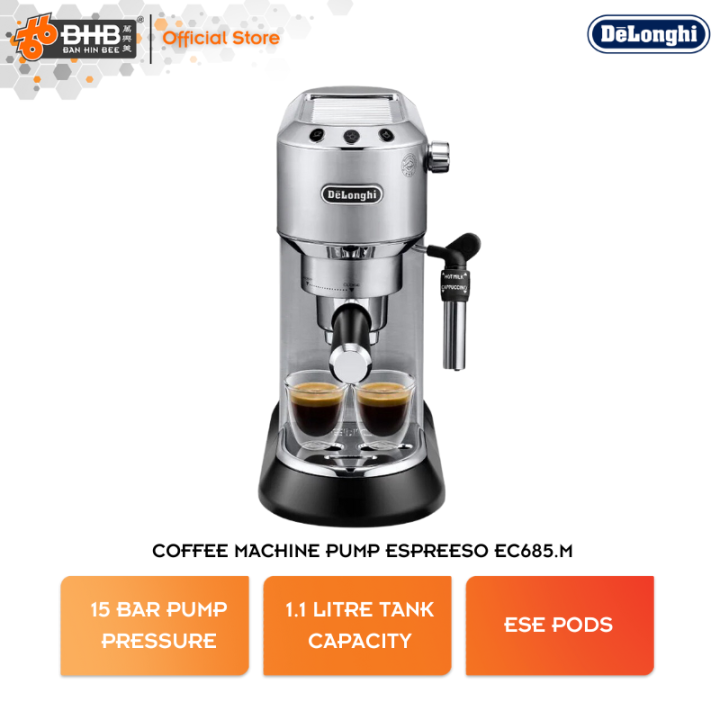 Delonghi EC685.M Dedica Manual Pump Driven Coffee Machine Espresso