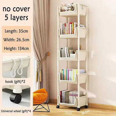 NestNest 2-5 Layers Storage Cabinet Organizer Transparent Kitchen storage cabinet Dust Cabinet With Wheels Household Removable Organizer Drawer Type Bedside Table Kitchen Rack Rustproof Storage Cabinet#XTC03#XTC02
