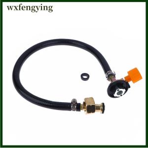 wxfengying ท่อเติมก๊าซอะแดปเตอร์เติมยางกันรั่วท่อเติมแก๊สกระบอกสูบอุปกรณ์เสริมสำหรับถังบรรจุวาล์วท่อถัก