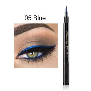 Colored Liquid Eyeliner Matte Neon Waterproof Long Lasting Liquid Makeup/Eye Liner Natural Blue/Green/Yellow (M1C)