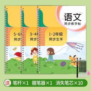 语文同步练字帖 凹槽练字帖 华文字帖 練字 华语练字本 練字帖 Chinese Character Writing Book Chinese Writing Book Practice