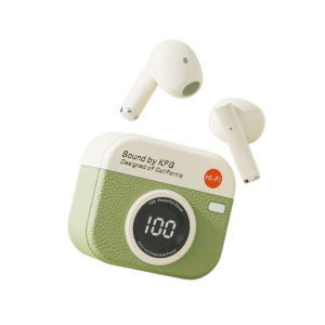DAWEIF Retro Camera Wireless Headphones with Touch Control In-Ear Sports Headset Comfortable Noise Cancelling Bluetooth Earphones Air-conduction