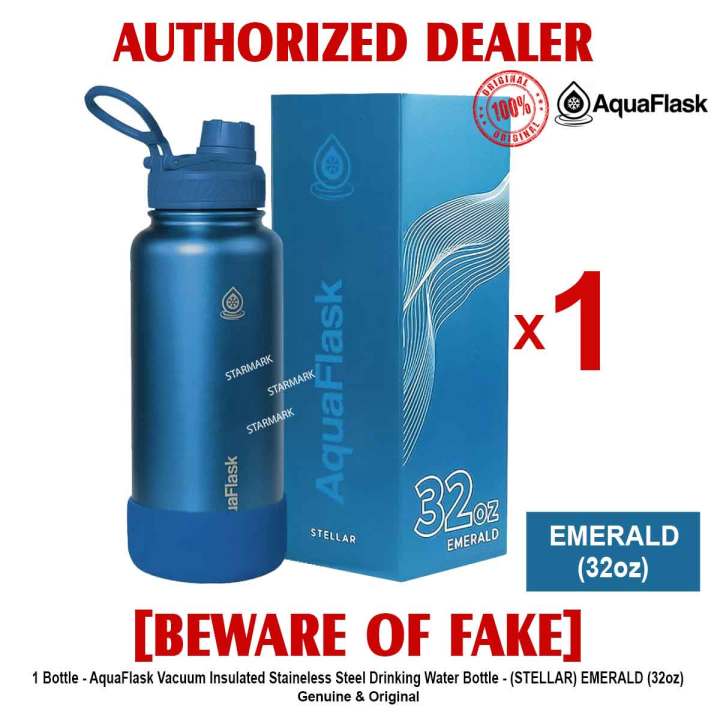 AQUAFLASK 32oz EMERALD Stellar EMERALD Aqua Flask Wide Mouth with