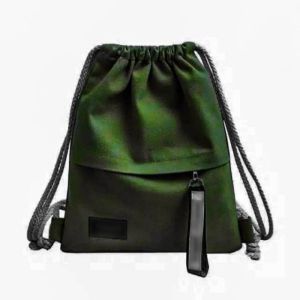 Tas Serut pria wanita muat untuk spatu motif polos