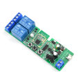 2 Channel 7-32V Tuya Smart APP Zigbee Smart Relay Switch Module AC/DC 7-32V USB 5V RF/APP Wireless Remote Control self-locking interlock wireless remote control motor garage door electric curtain scene linkage Smart Home Work With Alexa Google home. 