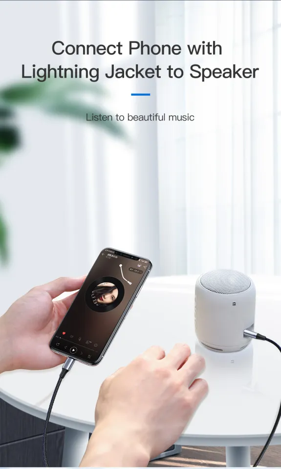 KUULAA Aux Cord for iPhoneLightning to Headphone Jack