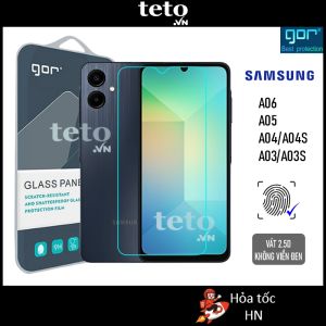 Kính Cường Lực Gor Samsung Galaxy A06/ A05S Galaxy A04/ A04s Trong Suốt Không Viền Đen 9H/Vát 2.5D cao cấp - Hãng Gor